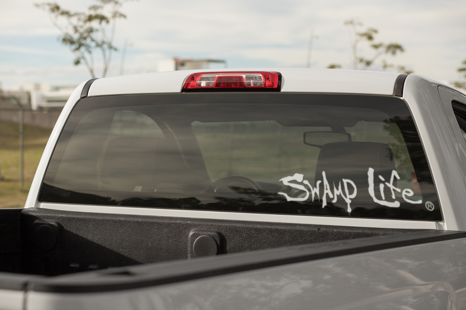 Swamp Life Gators Text vinyl decal sticker for cars, trucks, boats, windows, etc