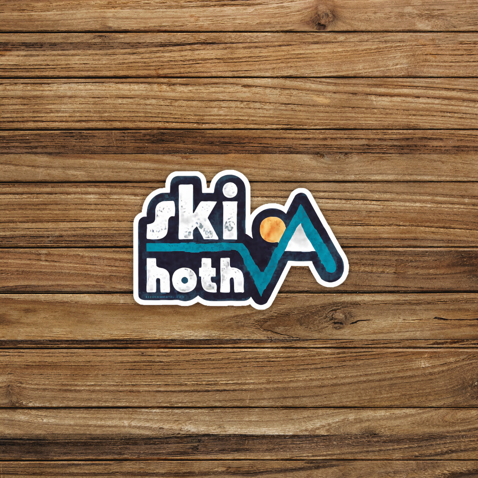 Ski Hoth Retro Skiing Sticker – Vintage Star Wars Inspired Decal #1023