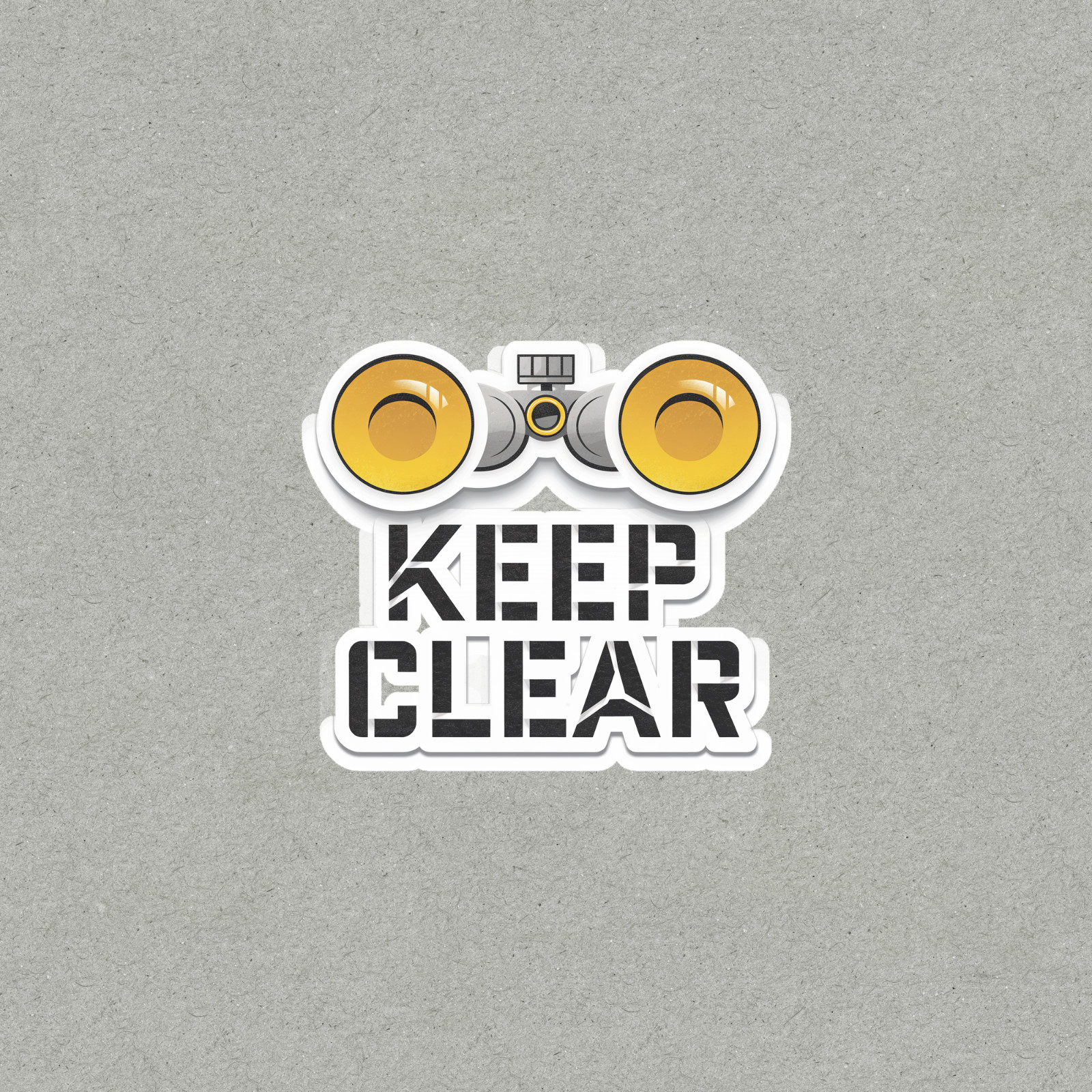 Keep Clear Warning Sticker for Vehicles, Bikes & Equipment #5848