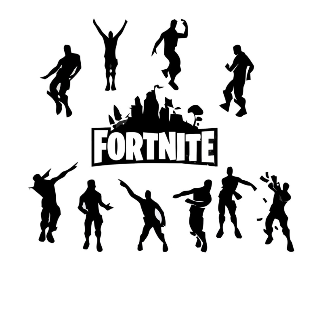Fortnite Gamer Video Game Decal Wall Decal Sticker Kids Room Holiday Gift Ideas