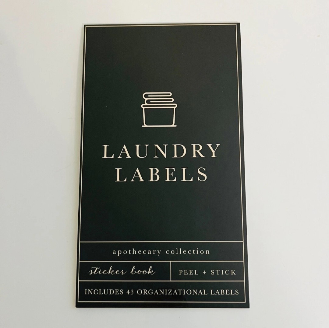 Laundry And Cleaning Organization Labels 43 Peel + Stick Sticker Book
