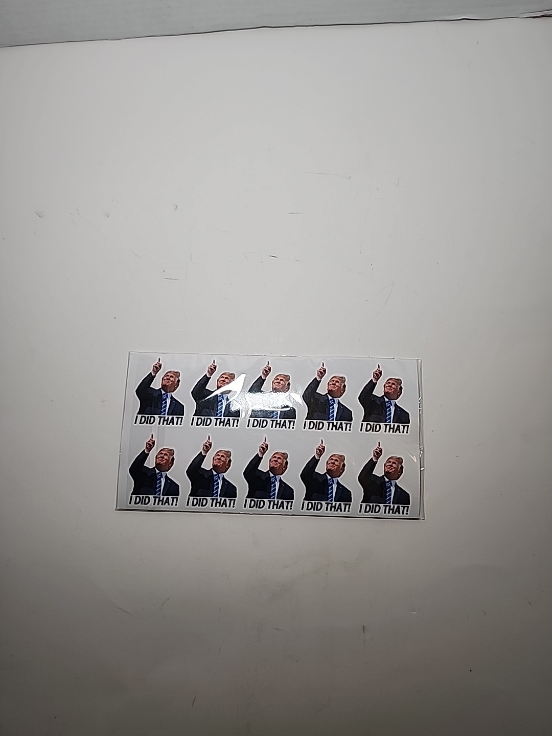 100 PCs "I did that" Trump Sticker Pack Trump Meme Trump Decals – 1 x 1.2"