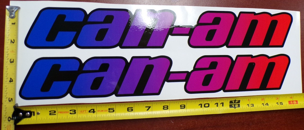 CAN-AM MAVERICK X3 R GRAPHIC DECAL STICKER USA MADE BLUE RED HORIZONTAL THICK