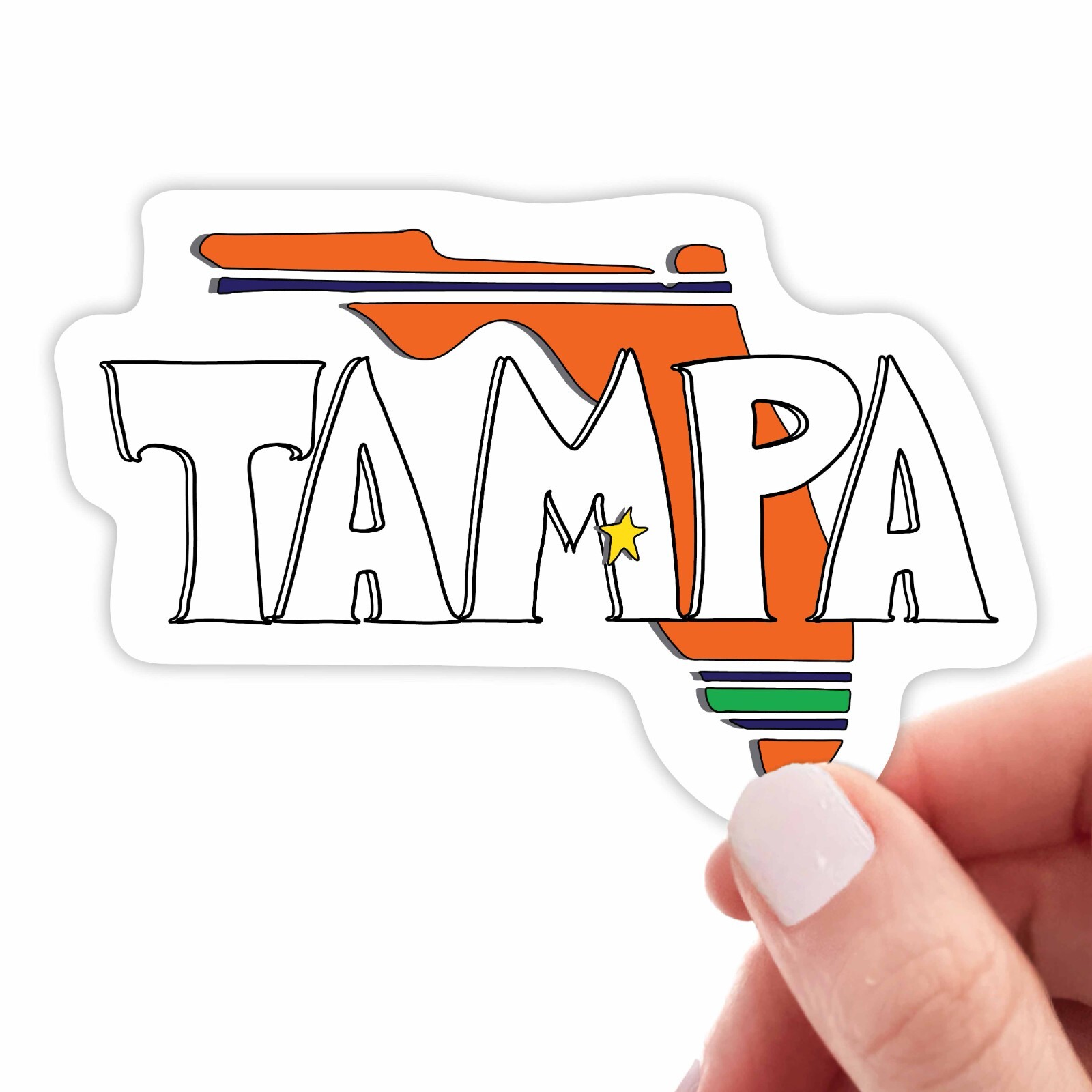 Tampa Sticker | Tampa Bay | Florida FL | Laptop Decal | VARIATIONS AVAILABLE