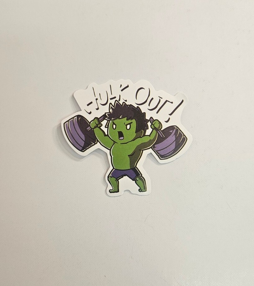 The Incredible Hulk Sticker Hulk Out! Avengers Superhero Skateboard Decal