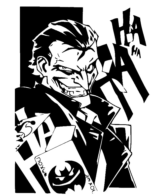 Vinyl Decal Car Truck Sticker Wall Batman Harley Quinn – Card Joker HAHA