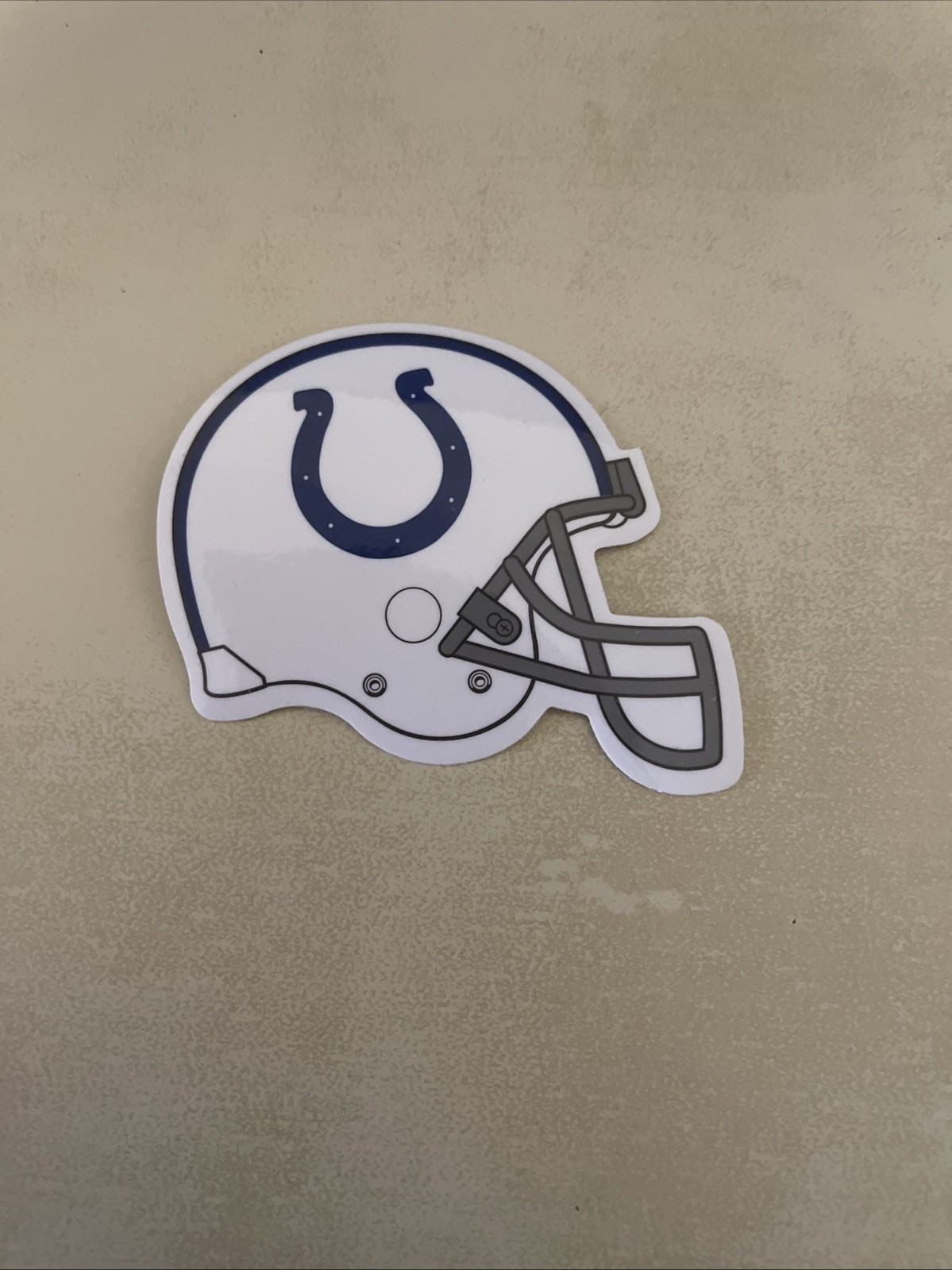 Indianapolis Colts Sticker Football Helmet White/Blue