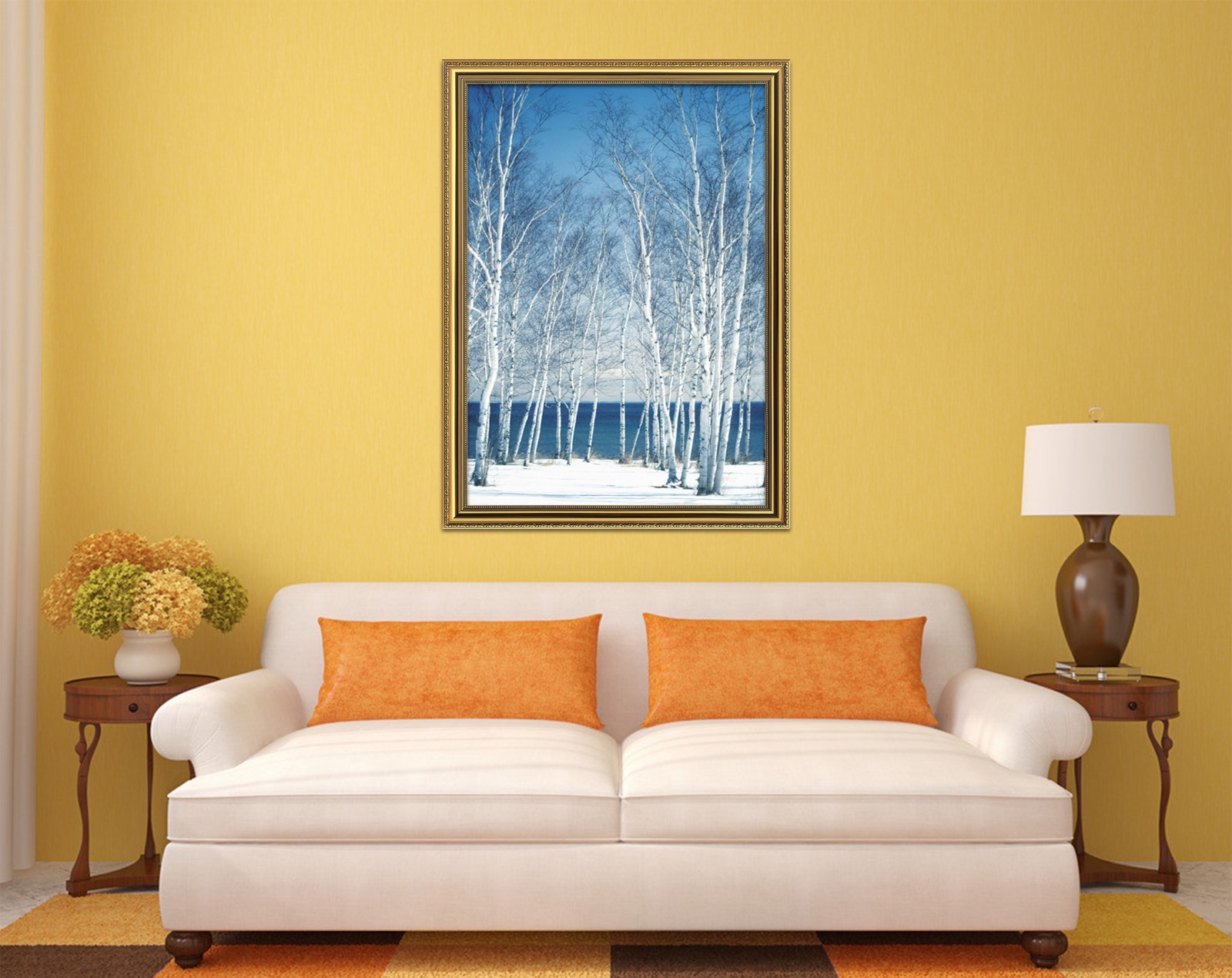 3D Blue Sky Forest 665 Fake Framed Poster Home Decor Print Painting Unique Art