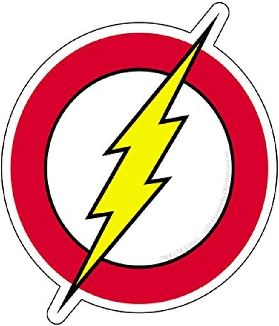 Stickers – C&D Visionary – DC Comics The Flash Logo Symbol 4"x4.4" NEW Decal