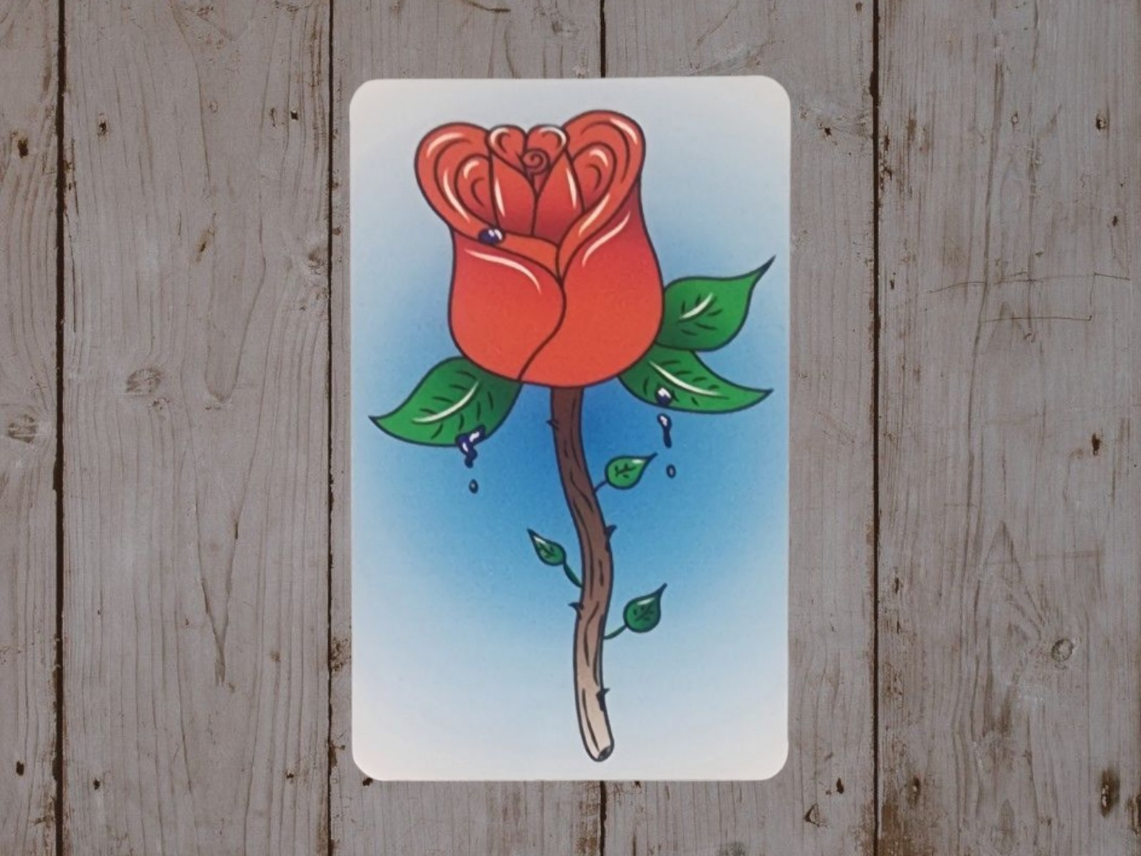 Pretty Rose Rectangular Sticker