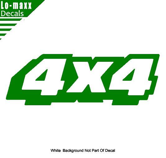 4 x 4 Four Wheel Drive Truck High Quality Sizes And Colors Die Cut Vinyl Decal