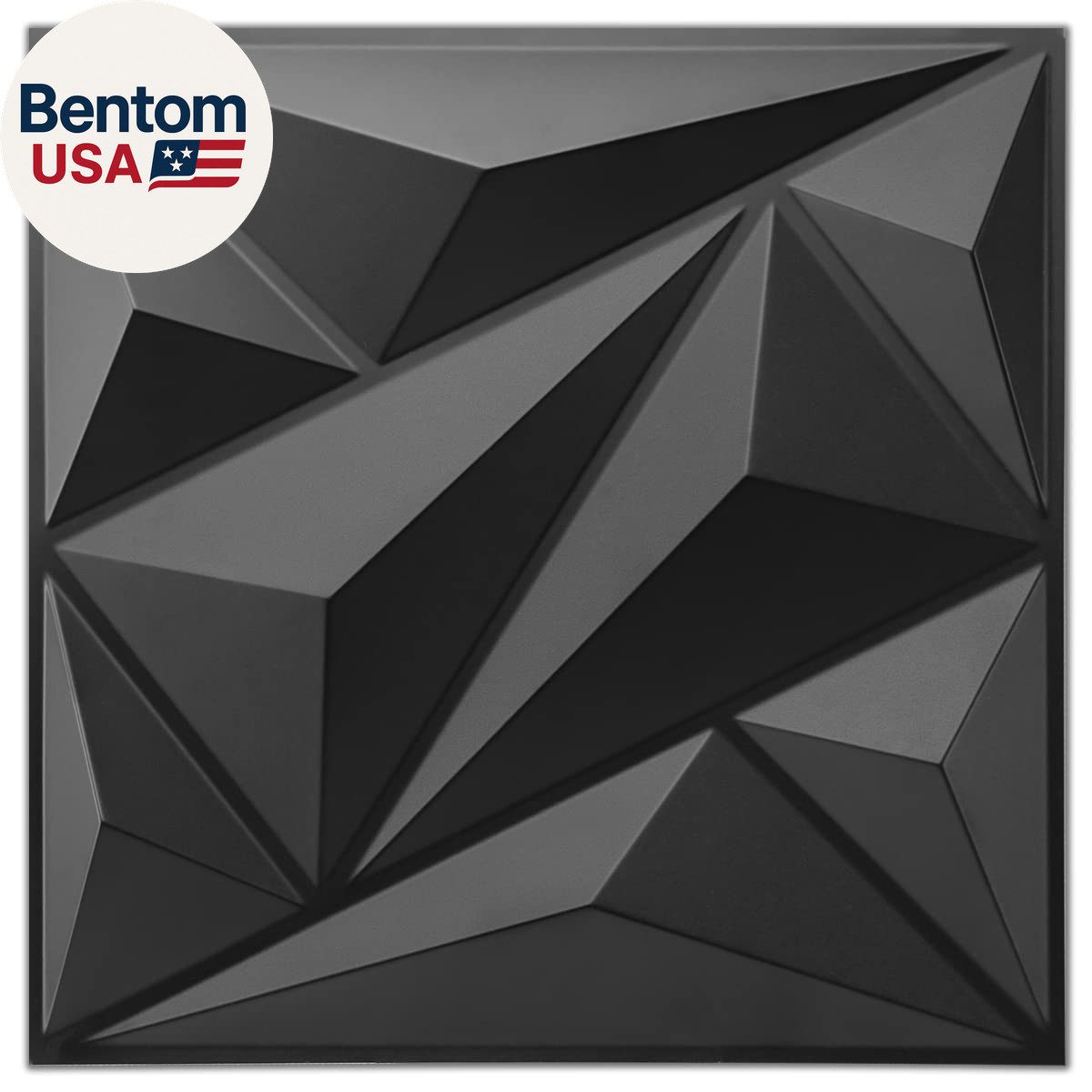 33 Pack 3D Wall Panel Diamond for Interior Wall Décor, PVC Flower Textured Wall