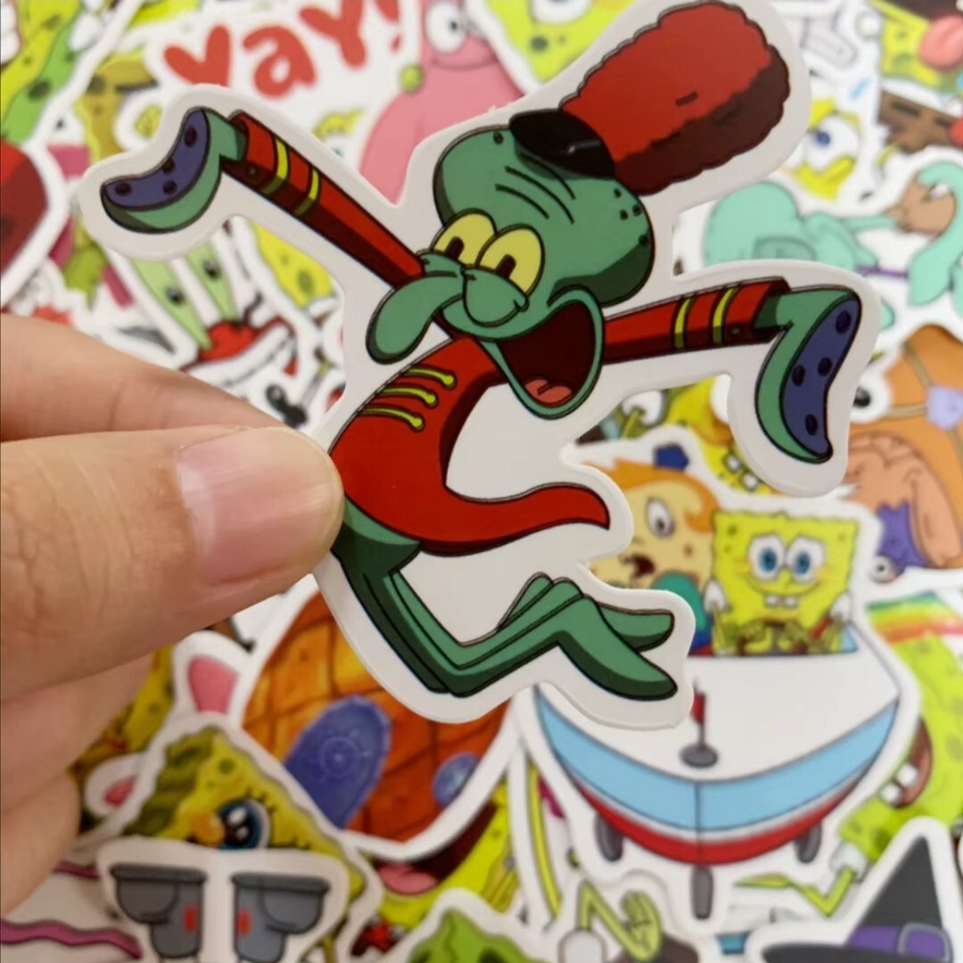 20 PCS Kids Cartoon TV Show Sponge Water Pineapple Sea 2 Stickers BRAND NEW