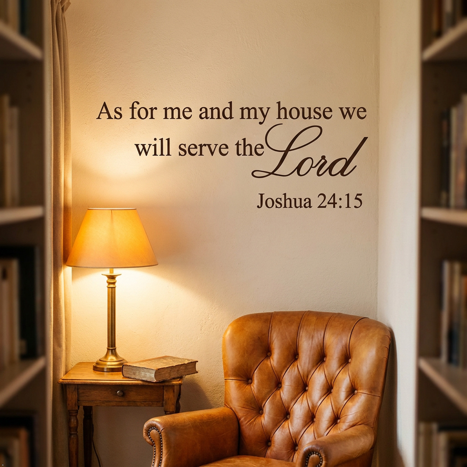 As for Me and My House Joshua 24:15 Vinyl Wall Art Quote decal Bible Verse