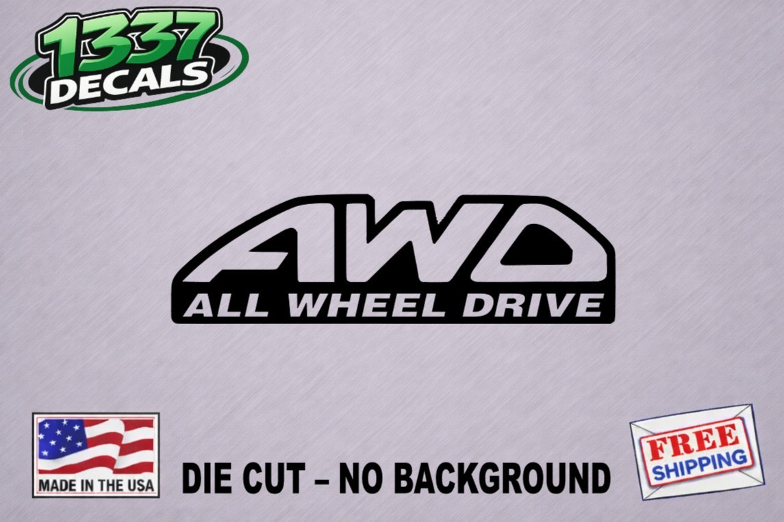 AWD All Wheel Drive Vinyl Decal Sticker 4×4 Car Truck Window