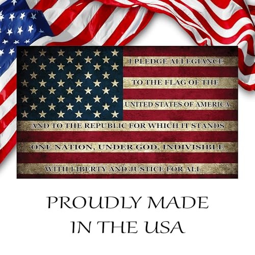 Pledge of Allegiance US United States of America USA Flag Car Truck Window De…