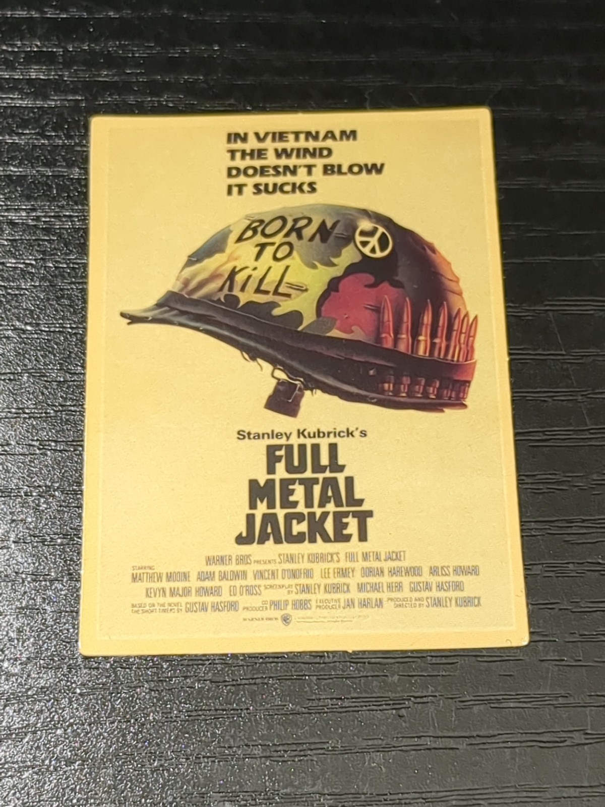 Sticker Full Metal Jacket 1987 Stanley Kubrick RARE Poster Artwork Philip Castle
