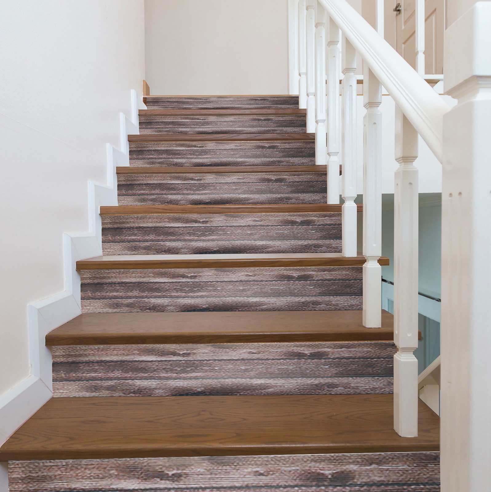 14pcs Self Adhesive Stair Stickers Peel Stick Vinyl Staircase Stickers Decals