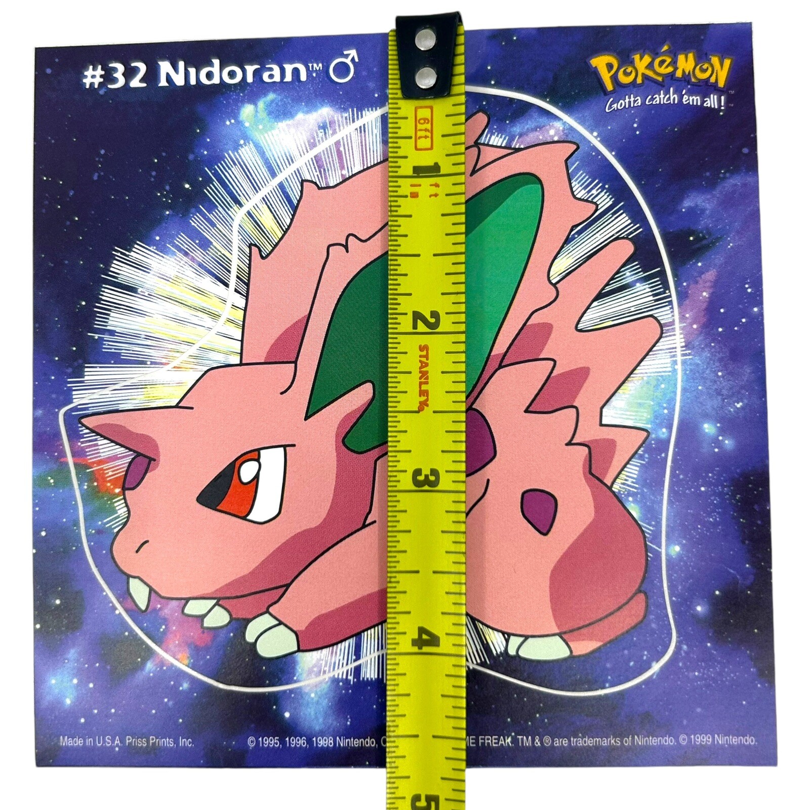 Pokemon Collect ’em Stick-Ups Nidoran #32 Large 4” Sticker Priss Prints