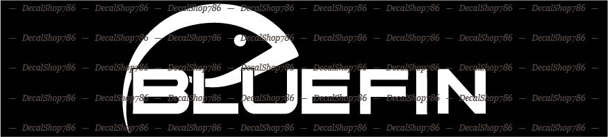 Blue Fin Aluminum Boats – CAR/SUV/Trucks Vinyl Die-Cut Peel N' Stick Decals