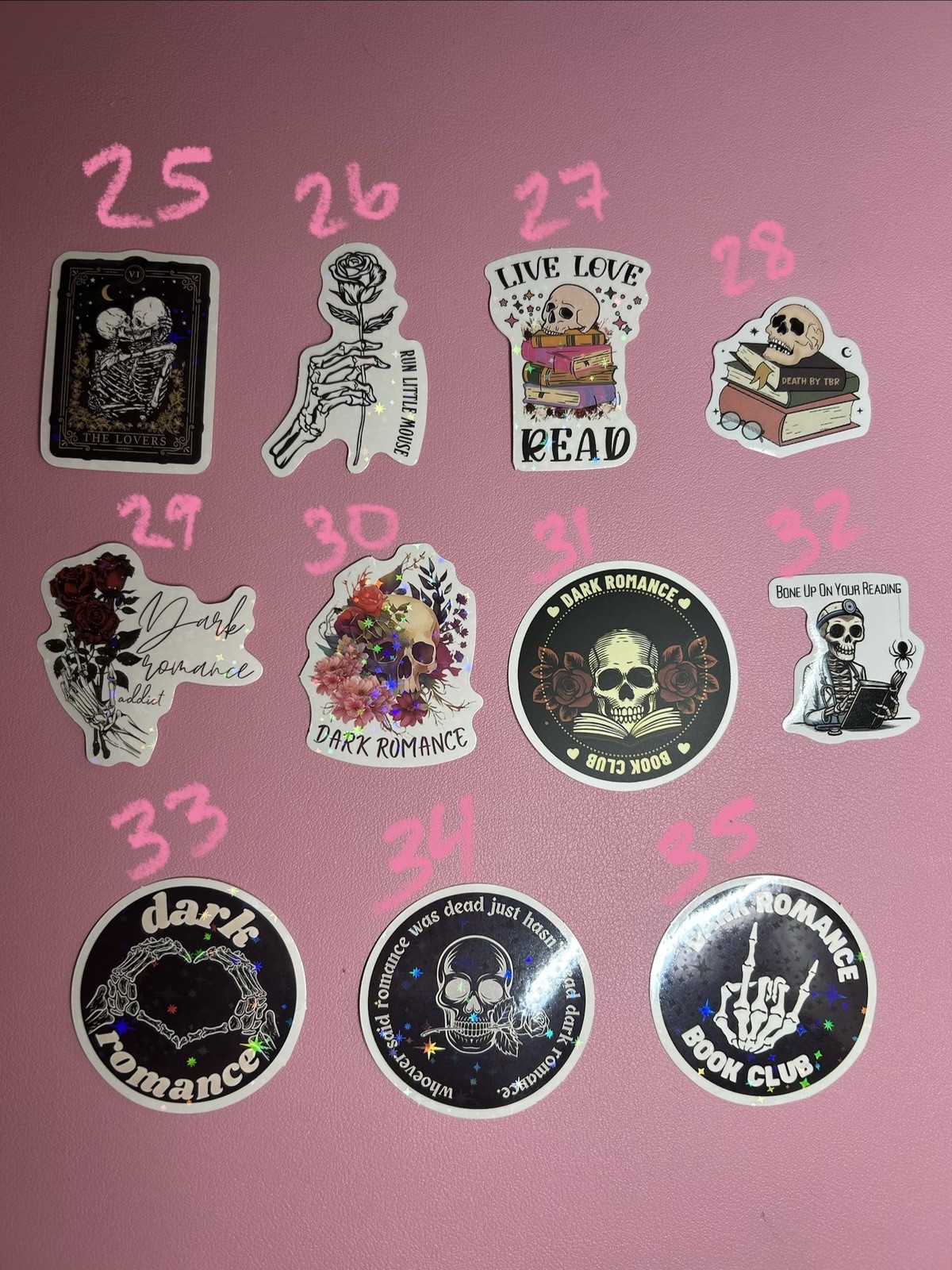 Skeleton Reading / Book Stickers