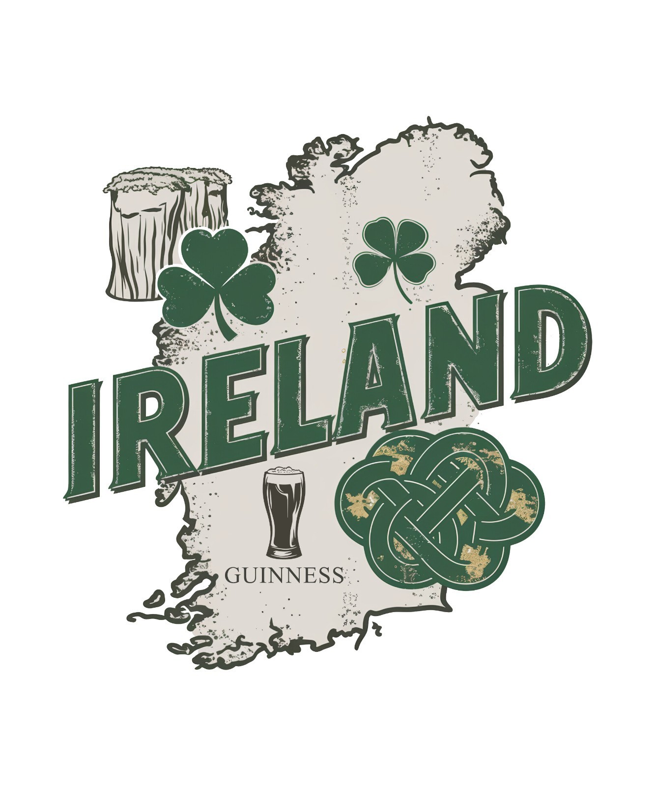 Ireland Irish Celtic Sticker Labels (6) Card Gift Craft Journal Scrapbook