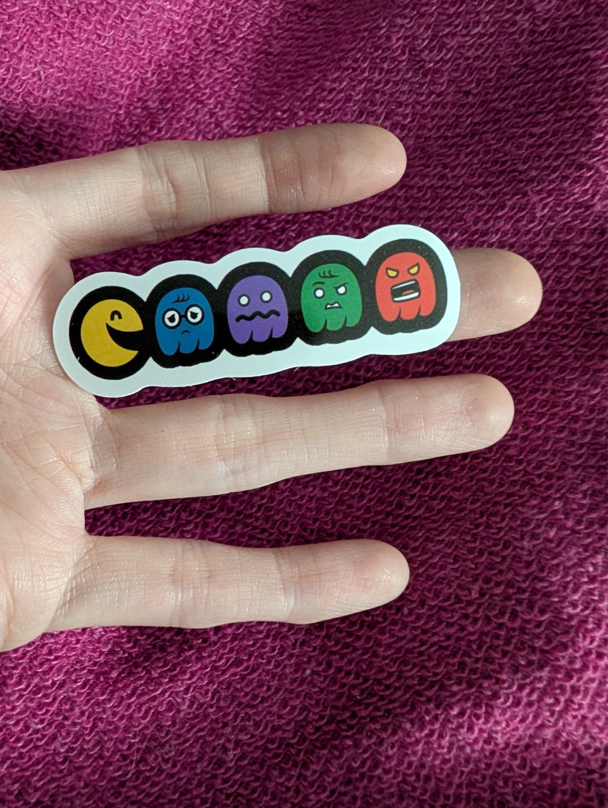 Pac-Man Sticker – Retro Arcade, Video Game, Blinky, Ghost, Pinky, Clyde