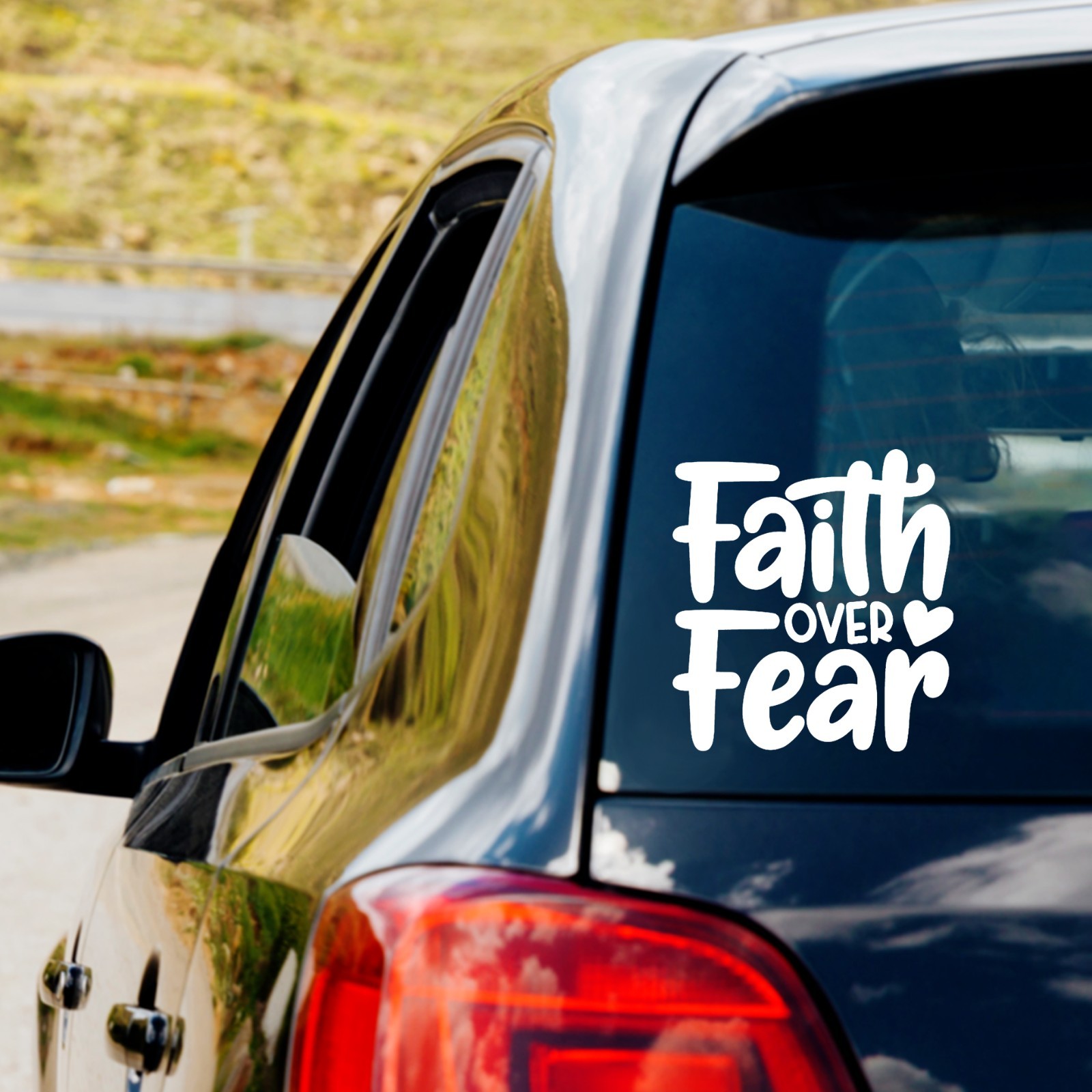 Faith over Fear Vinyl Decal Sticker Car Truck Window Laptop Jesus Christian