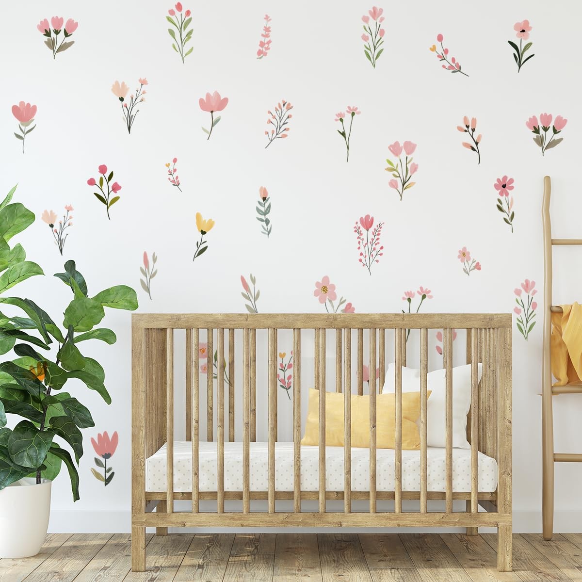 Flower Wall Decals，Boho Flower Wall Decals，Wildflower Sticker，Peel and Stick …