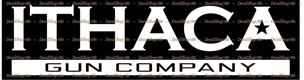 Ithaca Gun Company – Outdoor/Hunting Sports – Vinyl Die-Cut Peel N' Stick Decals