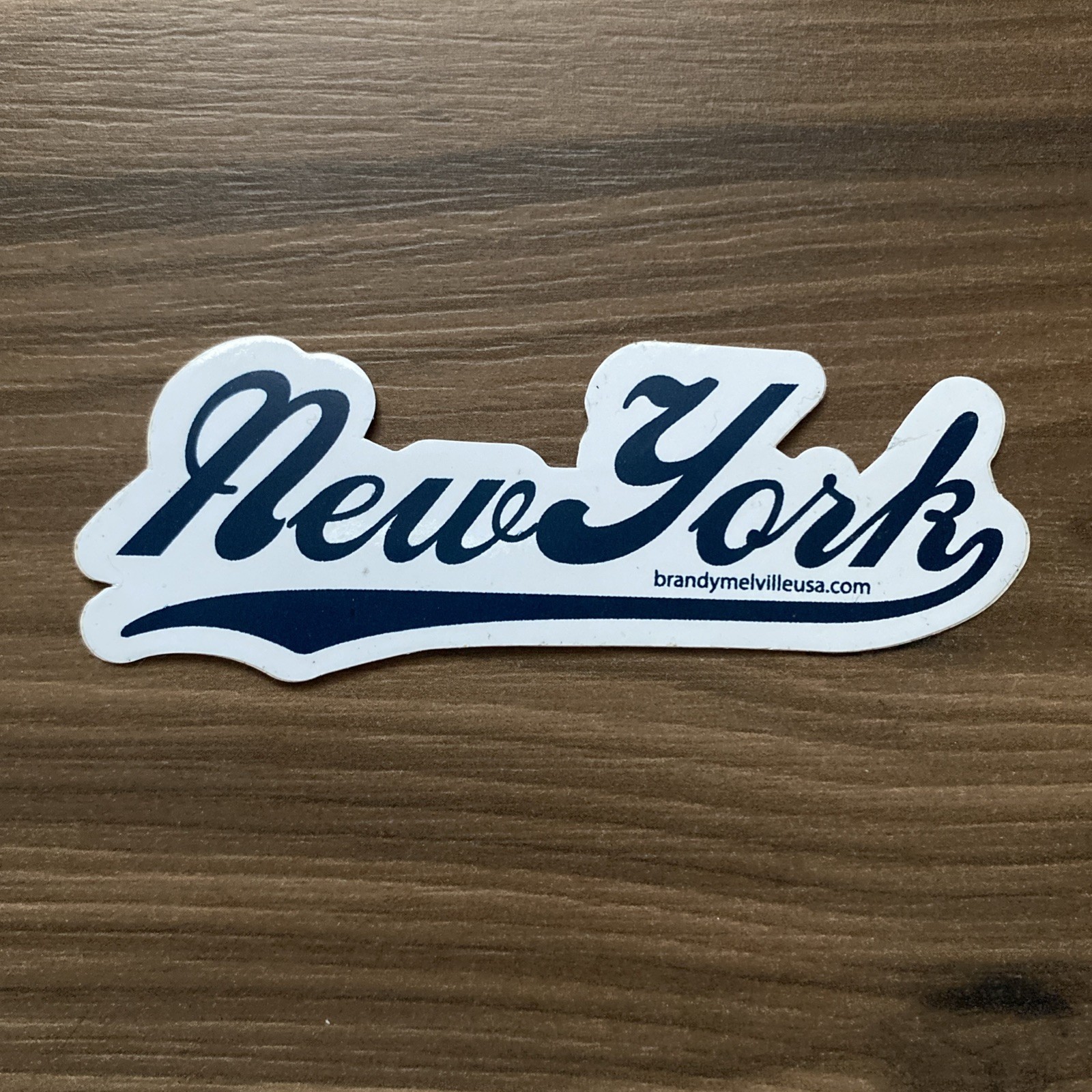 Brandy Melville New York Sticker Blue/white