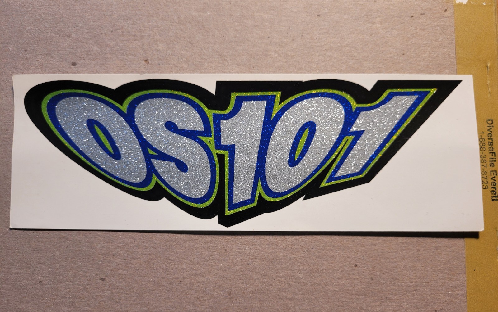 OS101 Vinyl Sticker | 1997 | New Jersey Hardcore | Resurrection A.D. | NEW!
