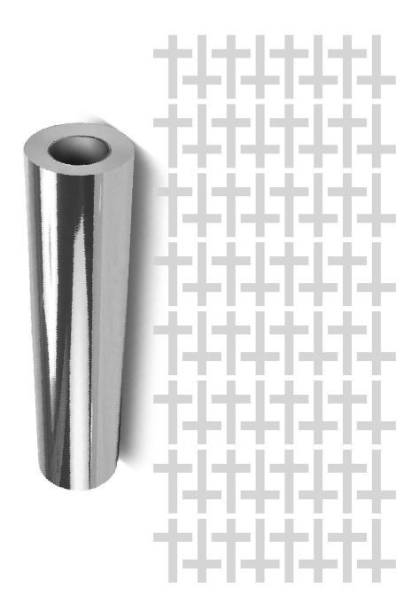 Cross Stickers Chrome Silver 1" Religious Envelope Seals Church DC31