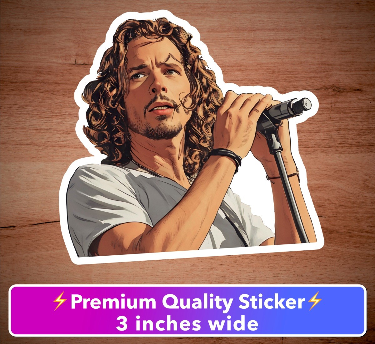 Chris Cornell Soundgarden Premium Vinyl Decal sticker 3 in Temple of the Dog