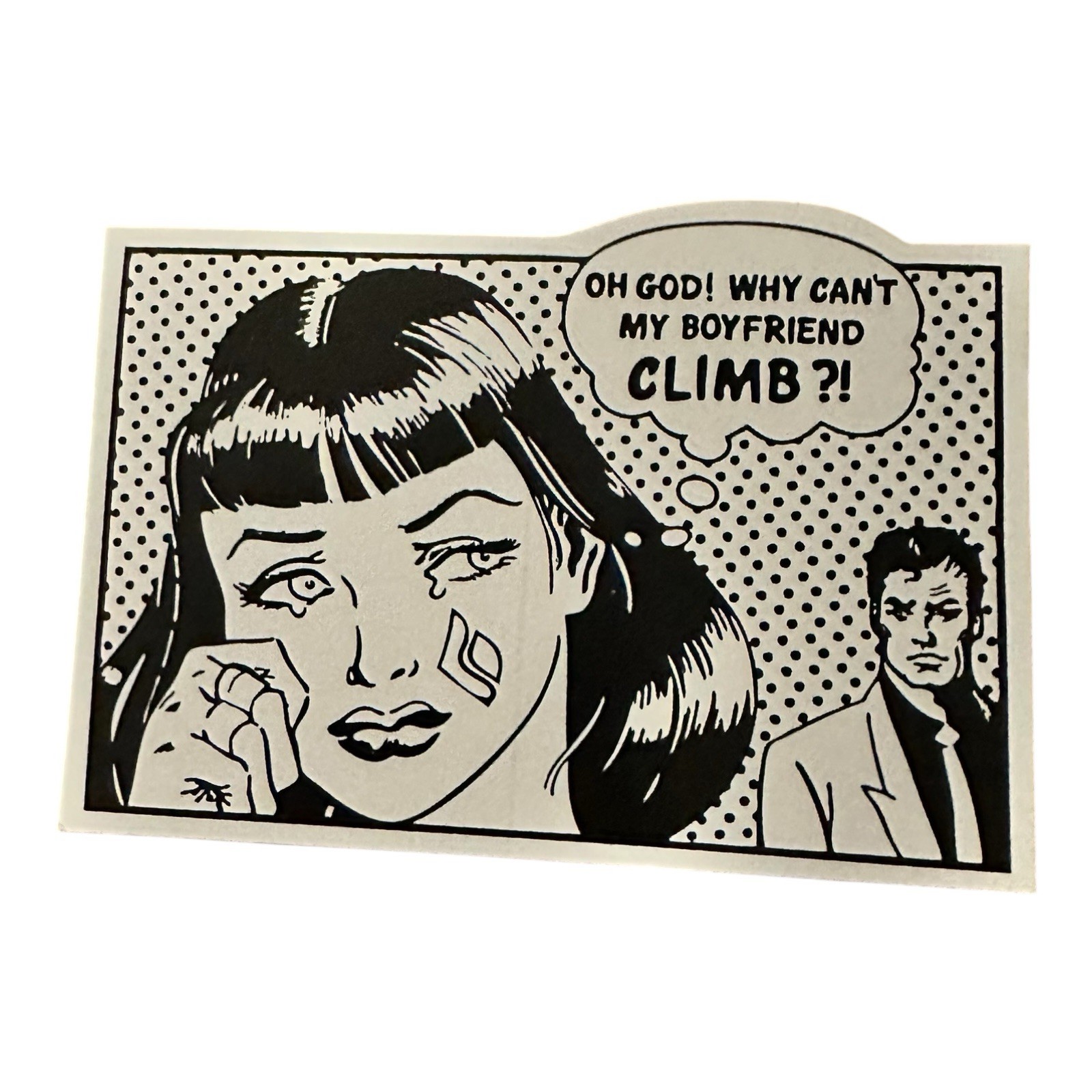 Original Black Diamond Why Can’t My Boyfriend Climb Sticker Decal Retro