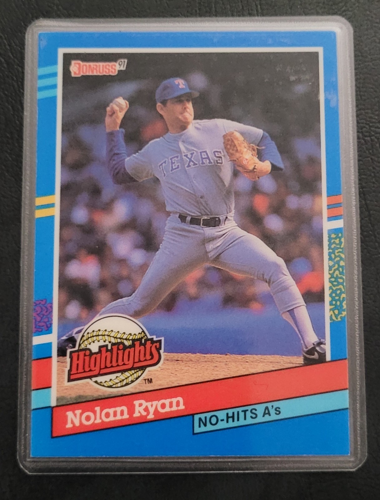 Nolan Ryan Baseball Card HOF Fridge/Locker/Cabinet Laminated Magnet Strike outs!