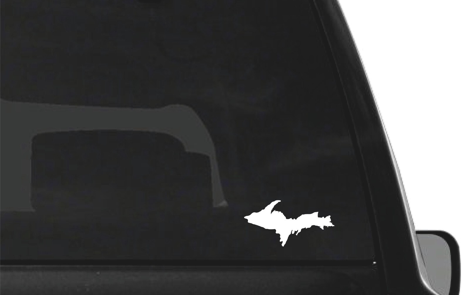 Upper Peninsula Michigan Outline Vinyl Decal Car Window Laptop Sticker