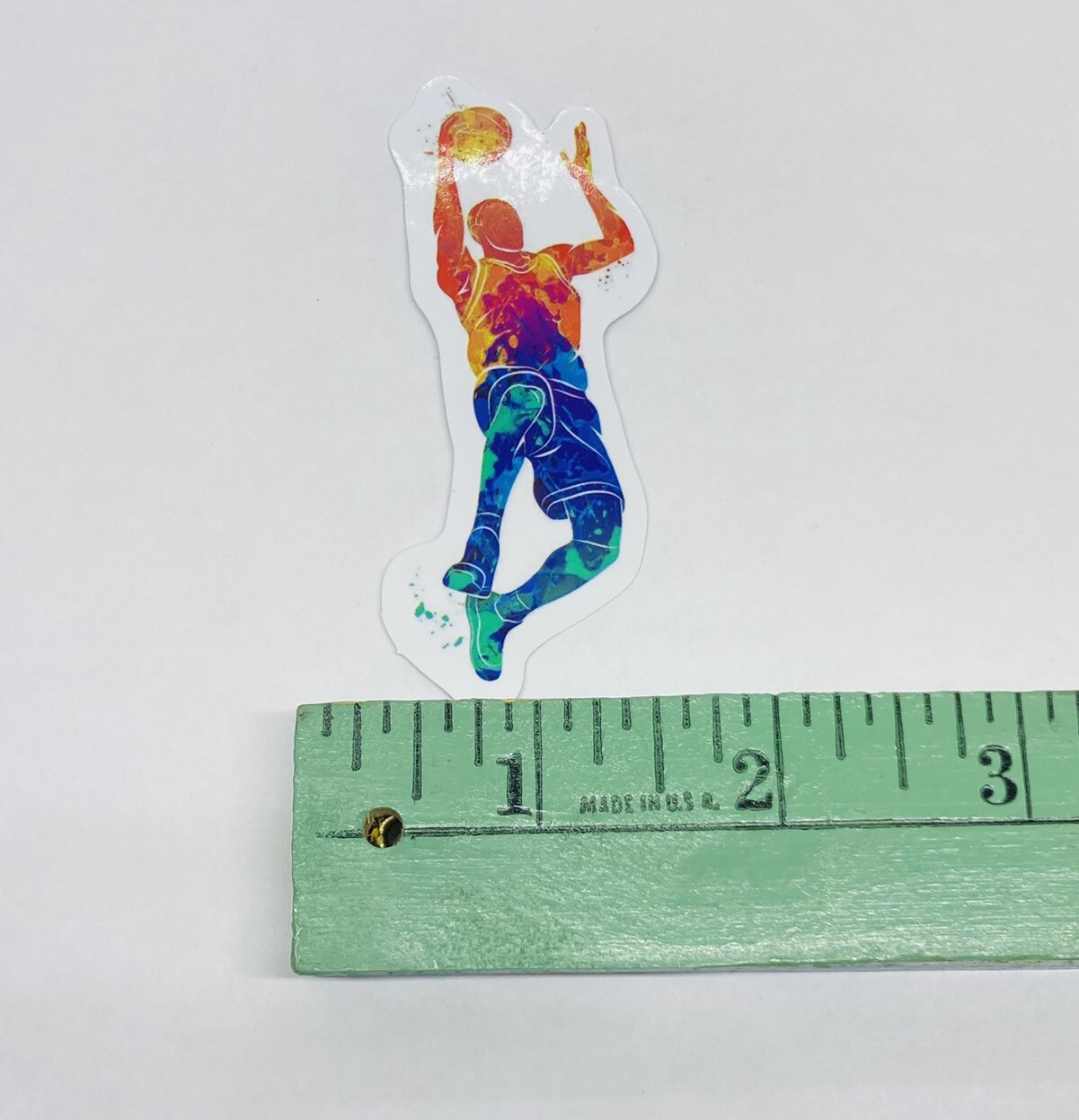 Basketball Dunking Sticker Sport Art Silhouettes Decal Vinyl Souvenirs Tc6