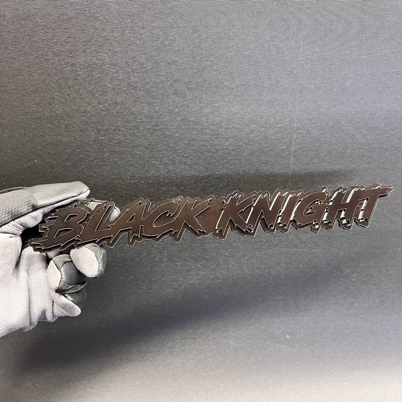 Black knight 3D Car Badge Fender Emblem – Grille Holder Acrylic Car Decal 1PC