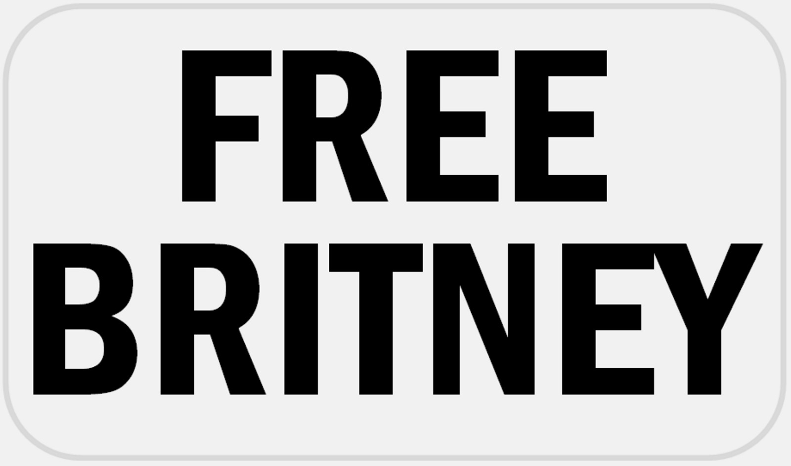 Free Britney – 100 Stickers Pack 2.25 x 1.25 inches – Spears Meme Movement