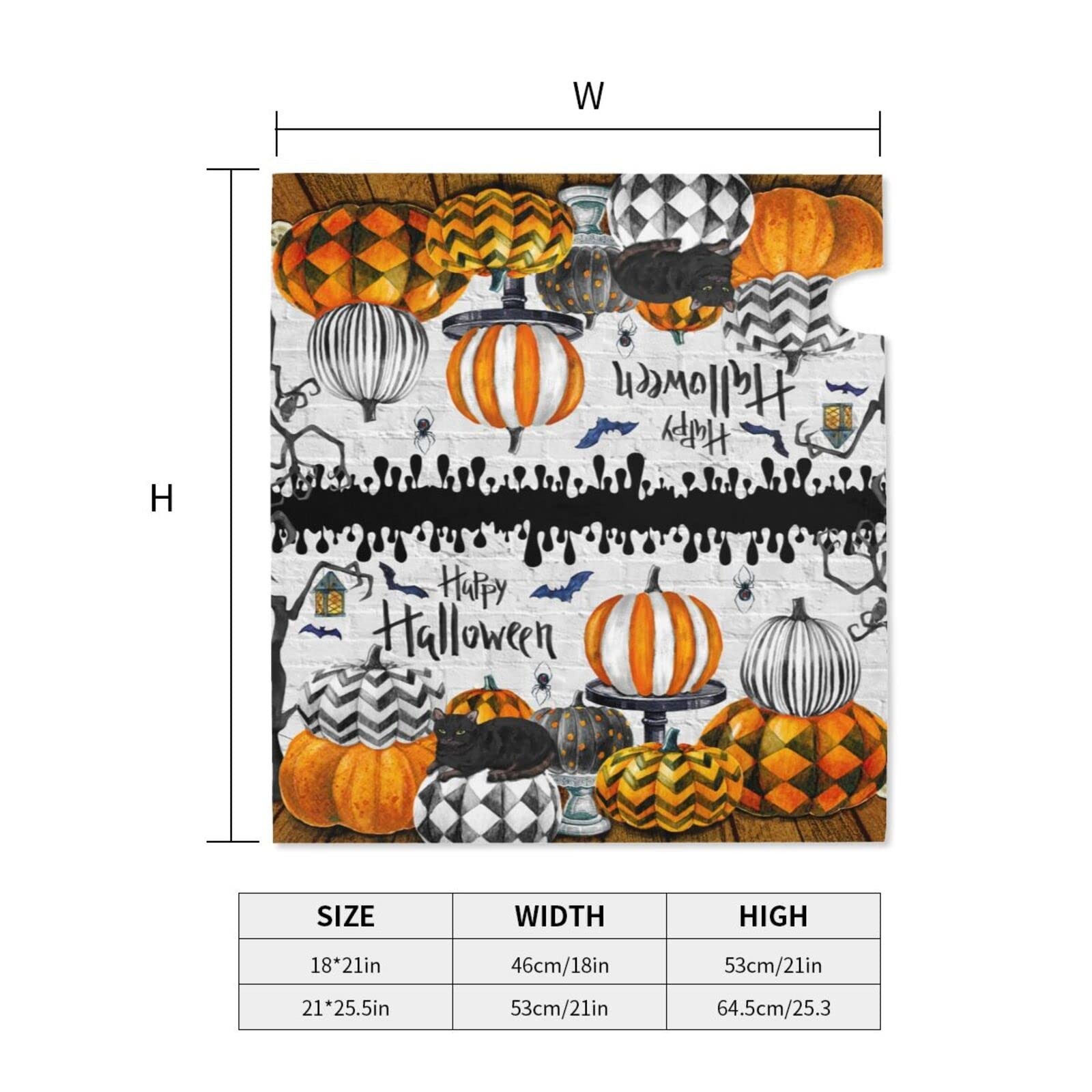 Halloween Mailbox Cover Fall Pumpkin Decorative Mail 21×18 Inch,