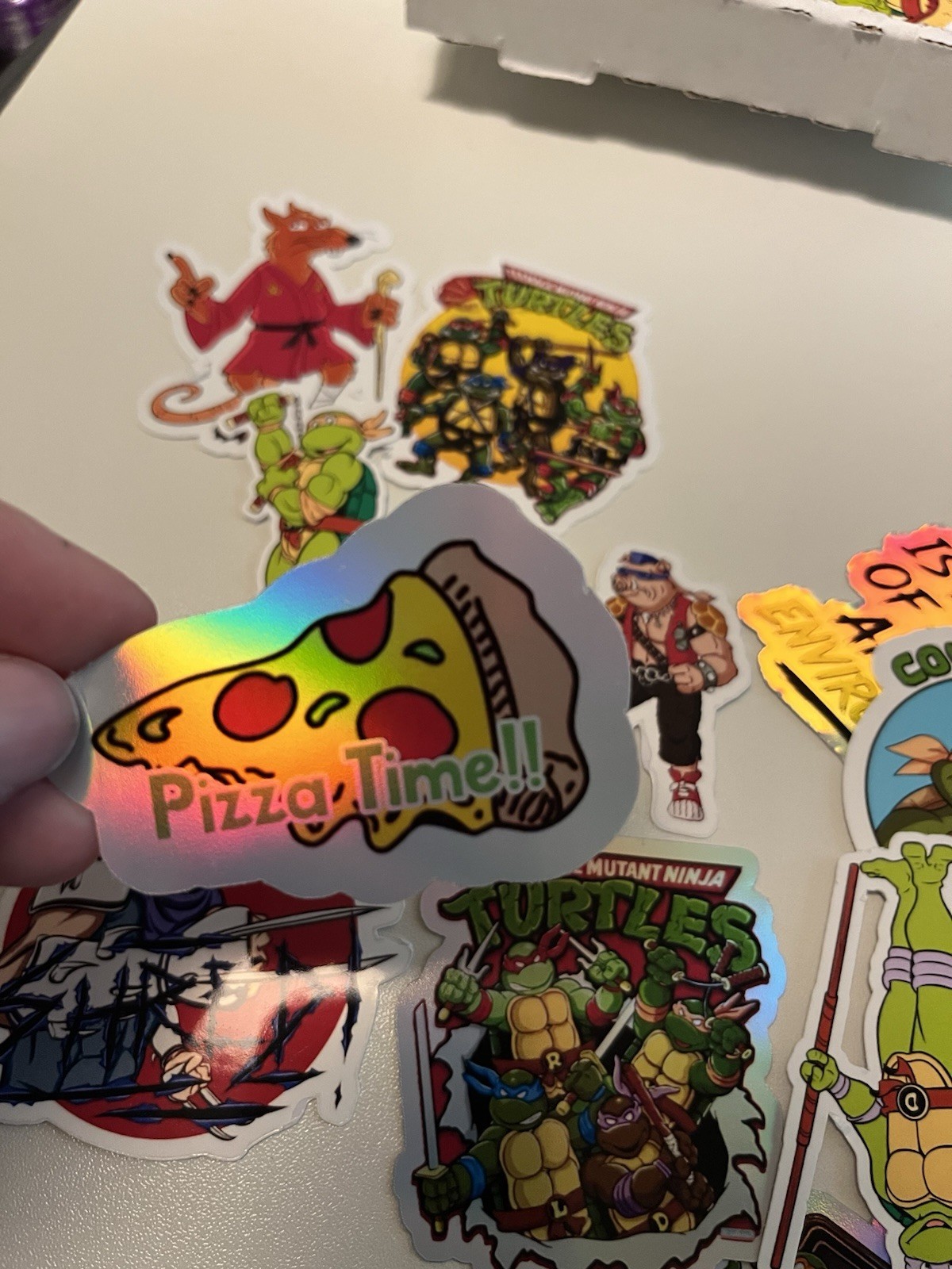 Teenage Mutant Ninja Turtles Mystery Sticker Pack Pizza Box + Coloring Book