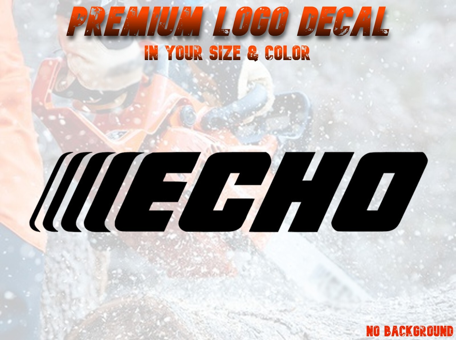 Echo Sticker 4" 5" 7" 11" Blower Trimmer Chainsaw Head Guard Chain Bar 16 18 20