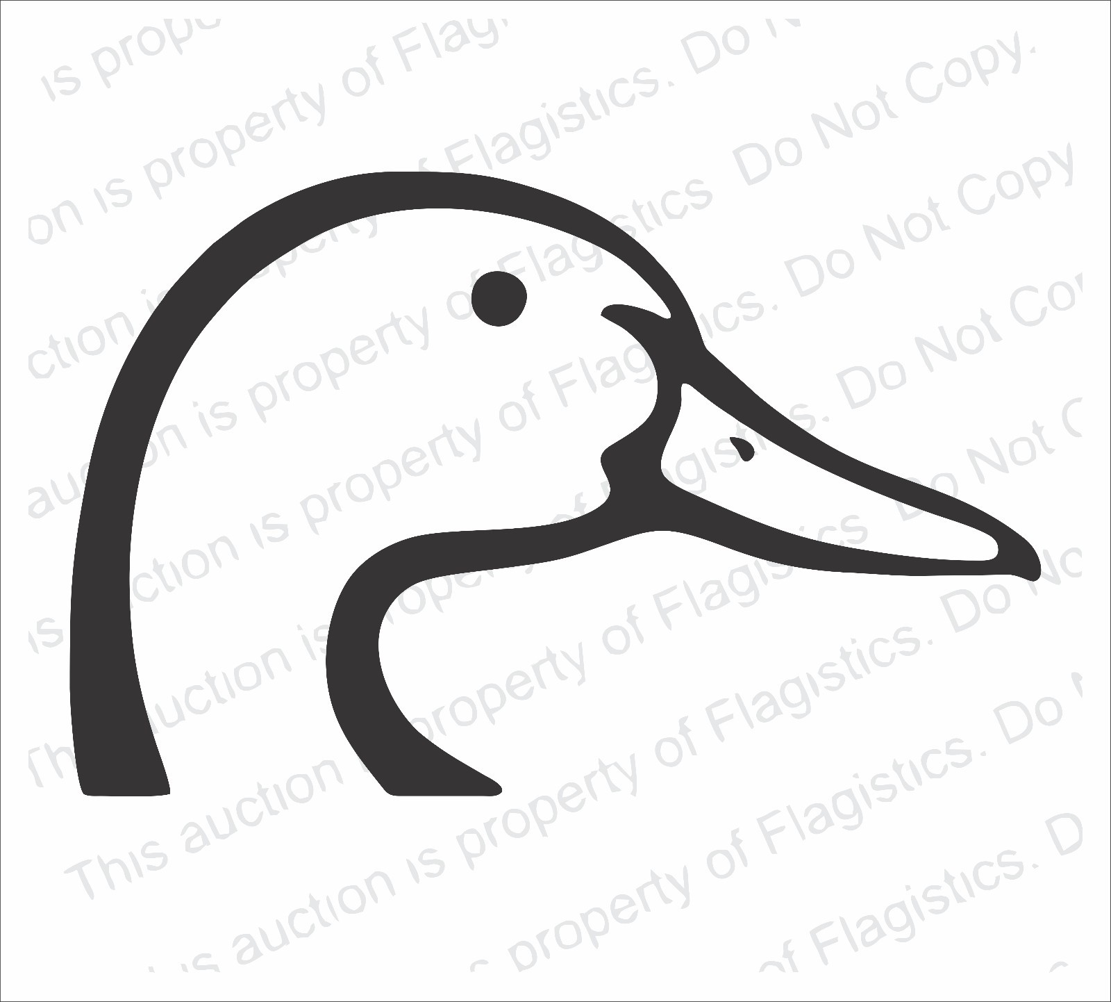 Duck Head Vinyl Decal for Car Truck Windows Sticker Browning Hunting Waterfowl