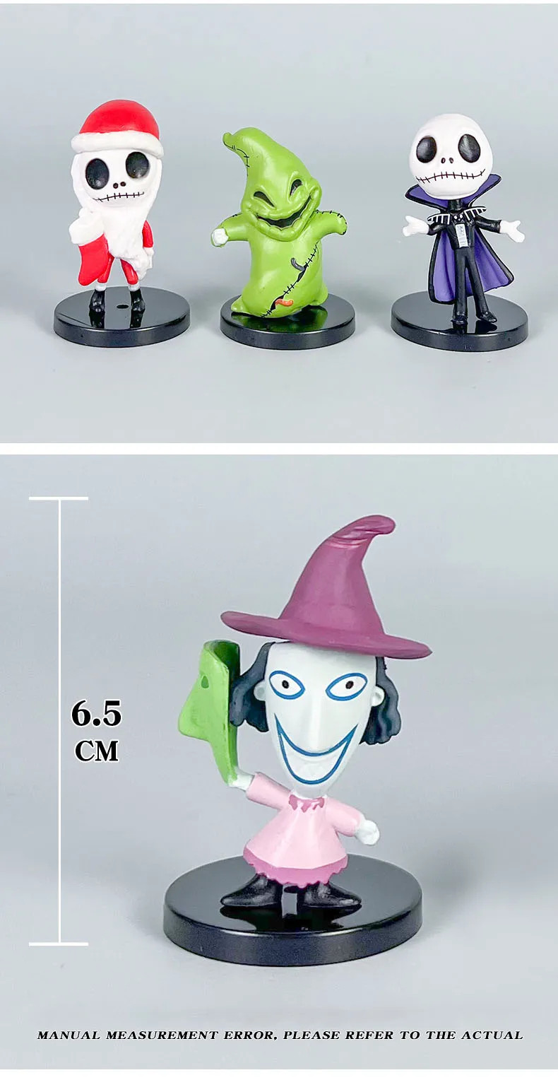 10-20pcs Nightmare Before Christmas Figures- Jack Skellington Mini Model Toy Lot