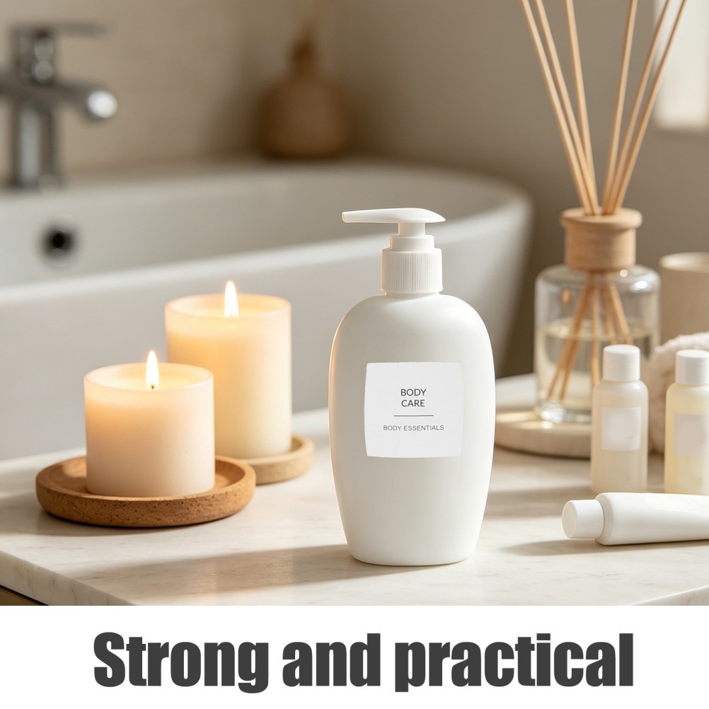 2 Sets Bathroom Dispenser Bottle Labels Face Wash Hand Soap Dish Stickers