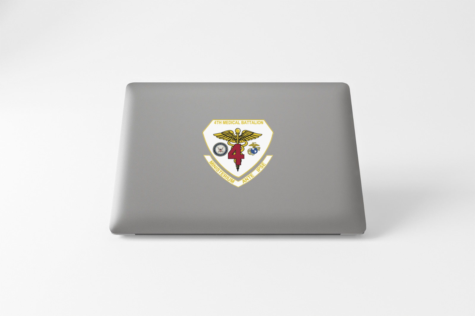 US Marine Corps Badge Sticker 4th Medical Battalion