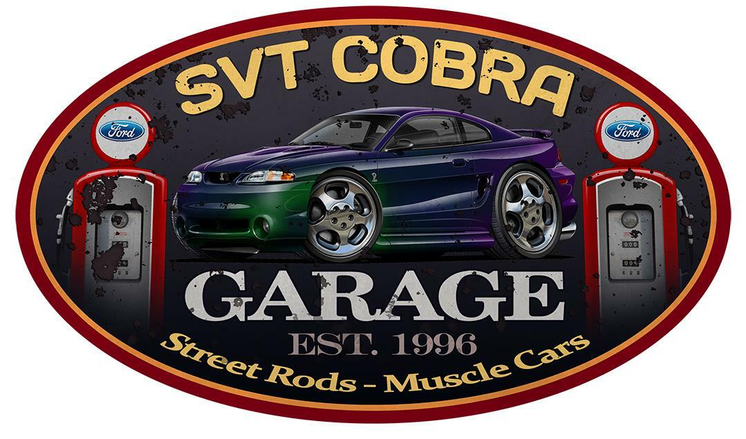 1996 Ford SVT Cobra Mystic Mustang Coupe Garage Sign Wall Art Graphic Sticker