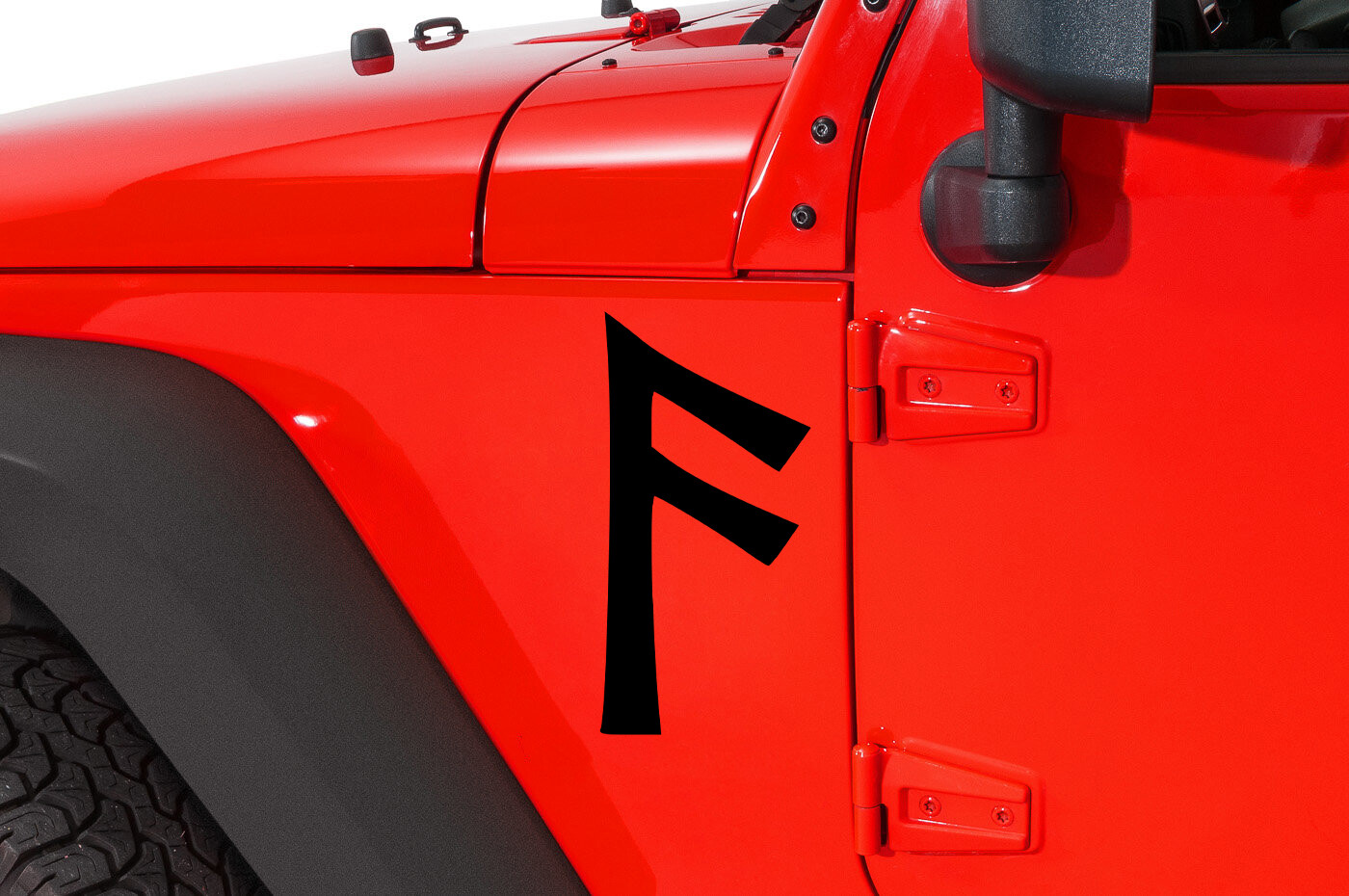 Ansuz Rune Vinyl Decal – Odin Viking Norse God – Die Cut Sticker