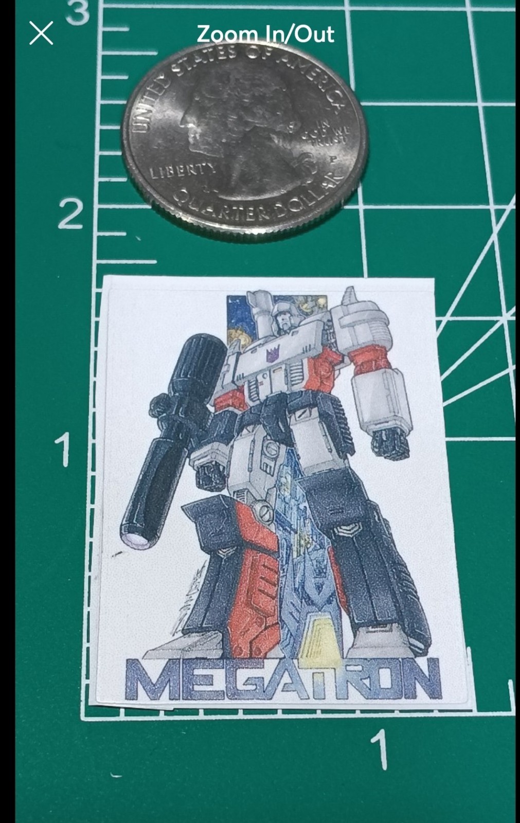 TRANSFORMERS STICKER X MEGATRON X DIE-CUT STICKER X 1X1 INCH STICKER X CELL COVr